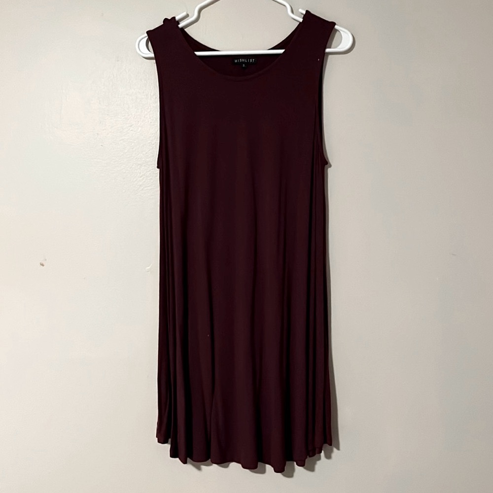 Maroon Sleeveless Dress